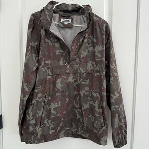 Outdoor Ventures Rain Jacket Rain Pullover, Waterproof camo print